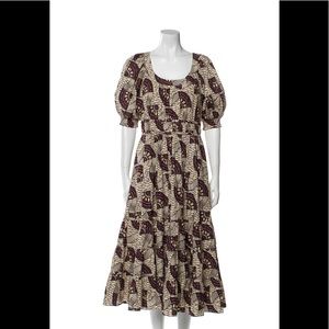 Ulla Johnson Printed short sleeve midi dress